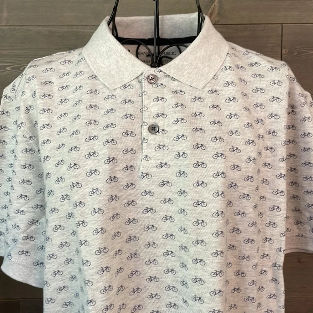 Banana republic men’s size large, organic cotton PIQUE polo